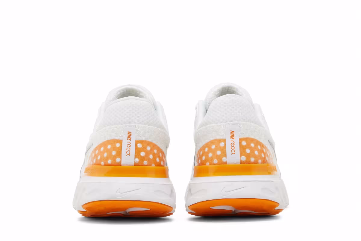 Nike React Infinity Run Flyknit 3 White Kumquat, view 7