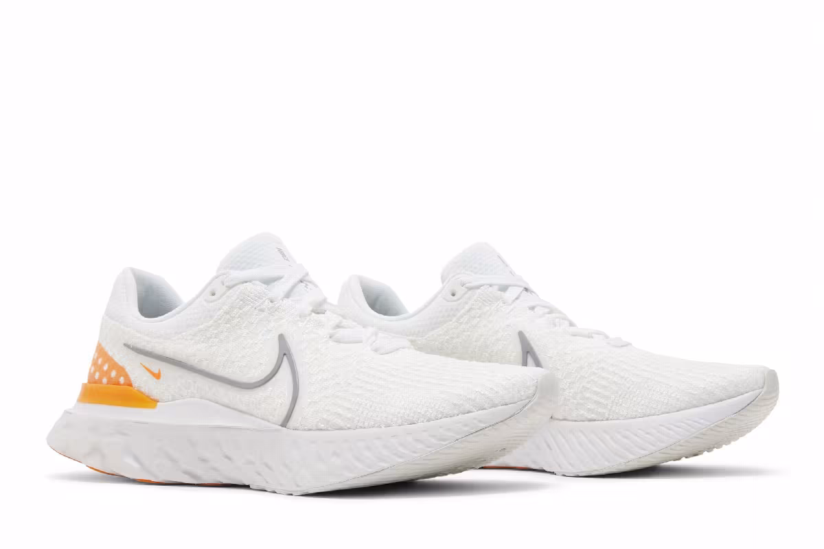 Nike React Infinity Run Flyknit 3 White Kumquat, view 9