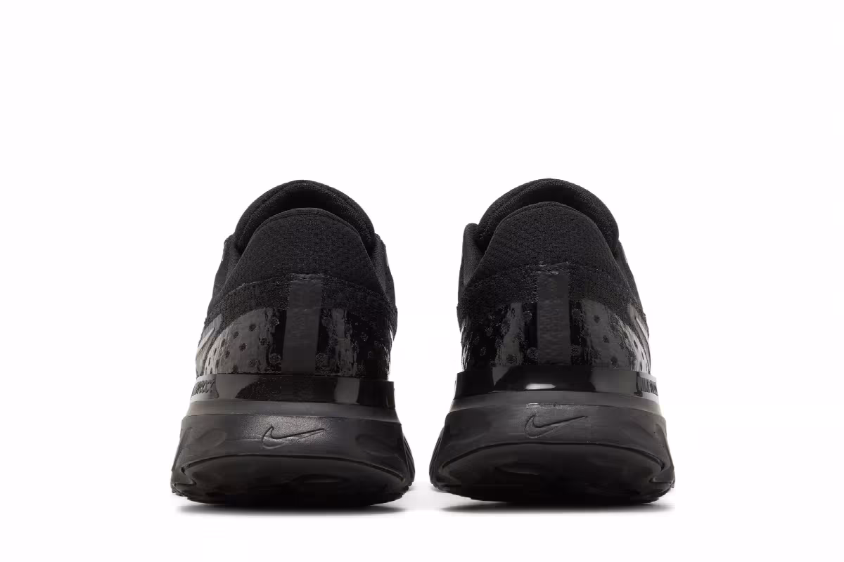 Nike React Infinity Run Flyknit 3 Triple Black, view 7