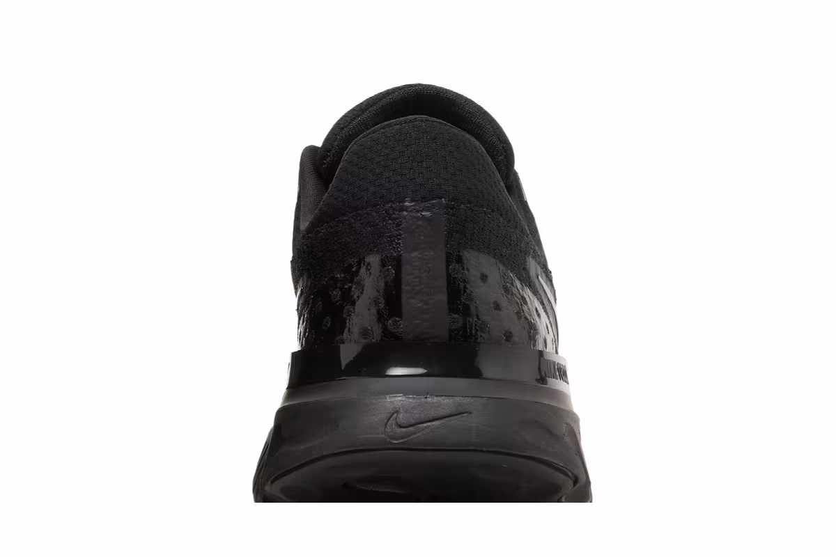 Nike React Infinity Run Flyknit 3 Triple Black, view 8