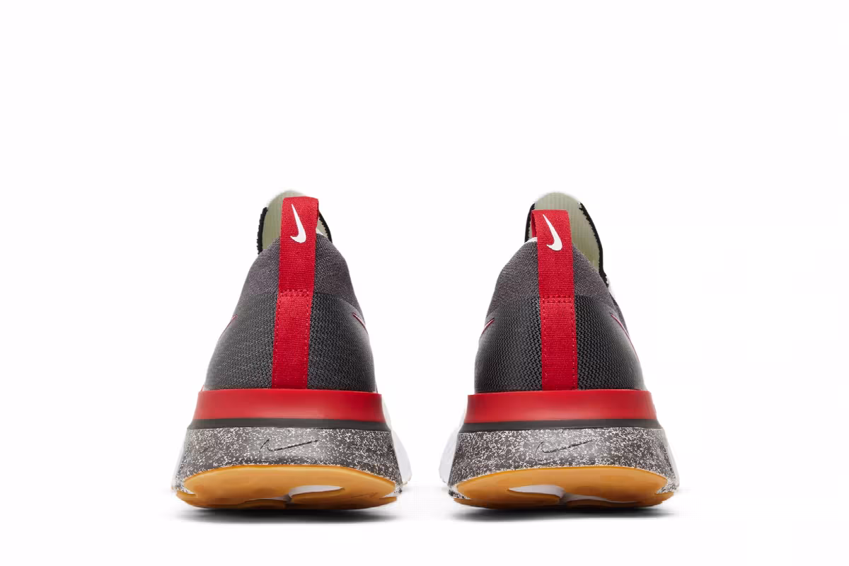 Nike React Infinity Run Flyknit White University Red, view 7