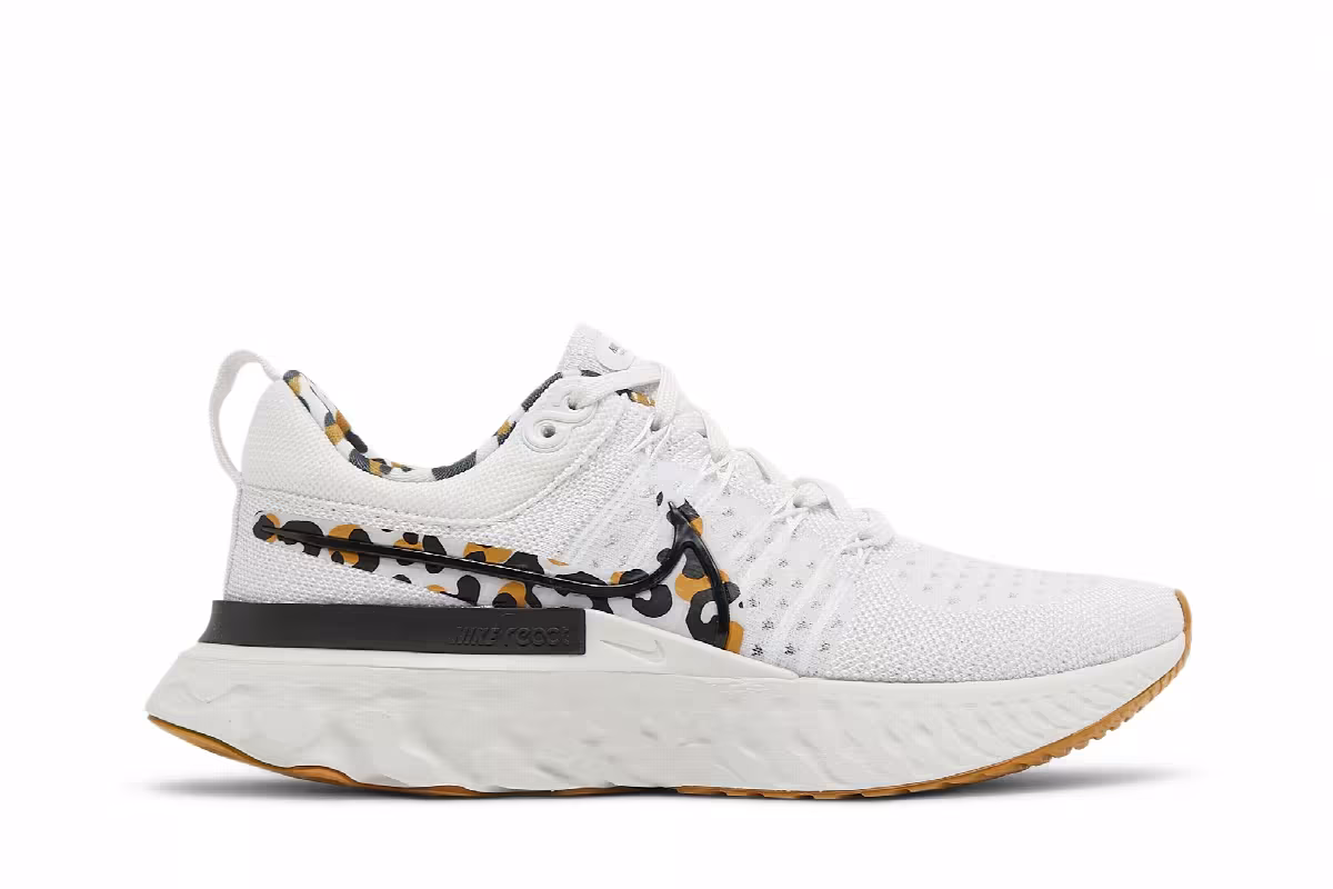 Nike Women's React Infinity Run Flyknit 2 Leopard, view 2