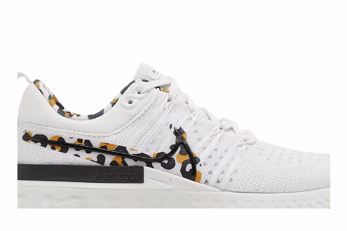 Nike Women's React Infinity Run Flyknit 2 Leopard, view 3