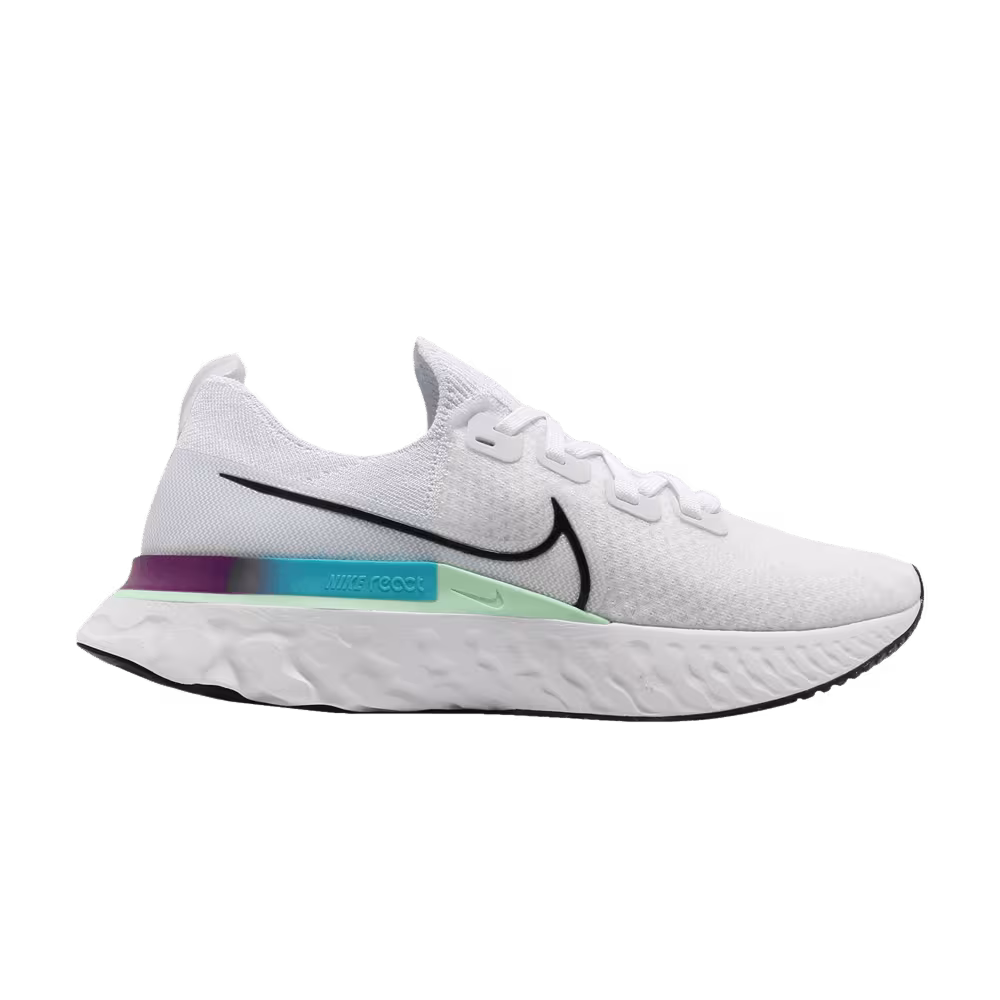 Nike React Infinity Run Flyknit White Vapor Green