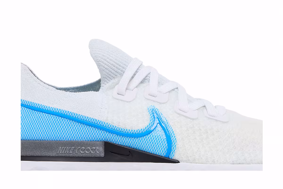 Nike React Infinity Run Flyknit White Photo Blue, view 3