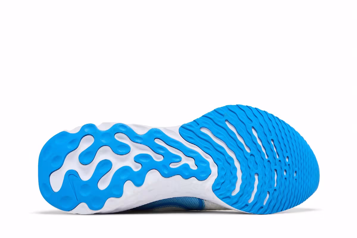 Nike React Infinity Run Flyknit White Photo Blue, view 5