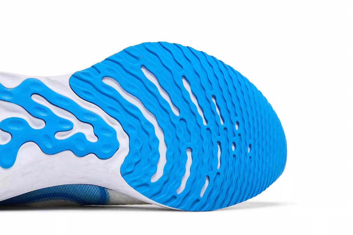 Nike React Infinity Run Flyknit White Photo Blue, view 6