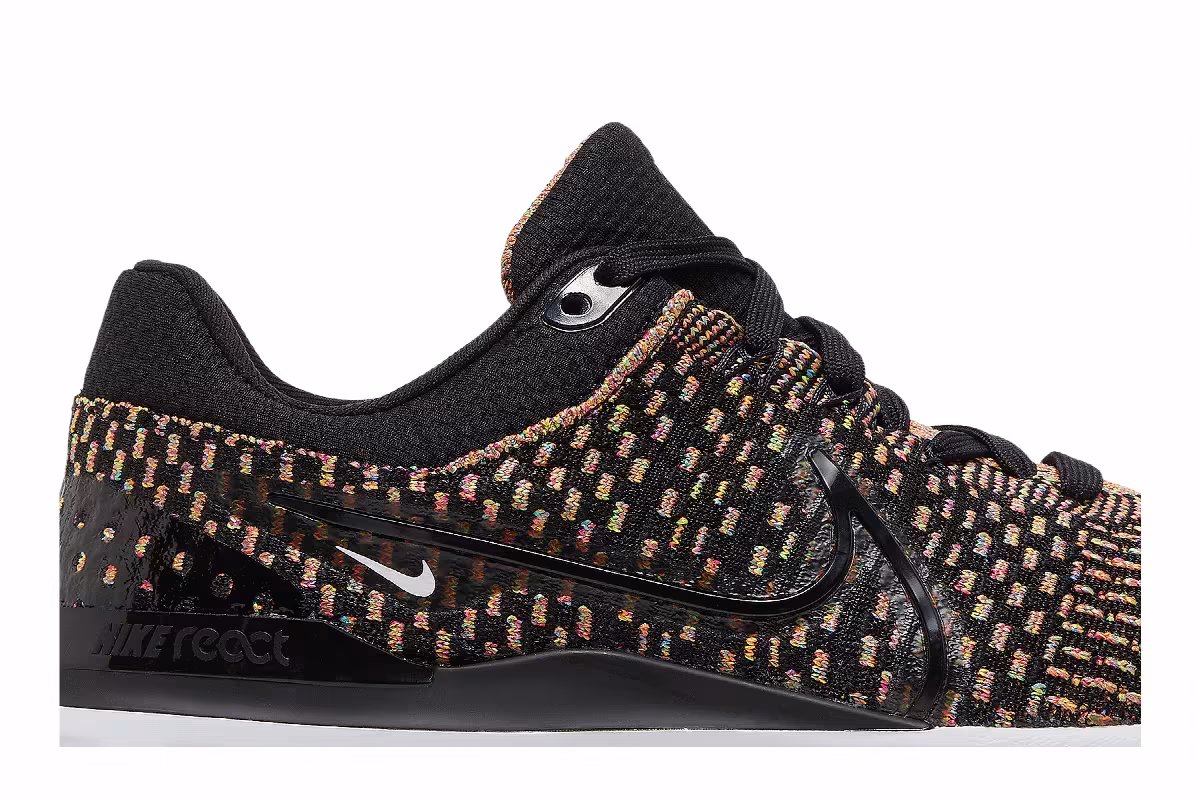 Nike React Infinity Run Flyknit 3 Black Multi, view 3