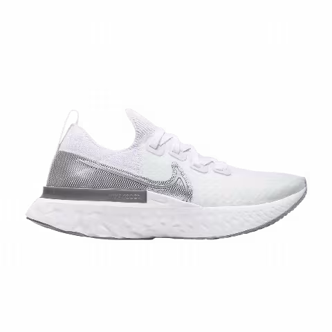 Nike Wmns React Infinity Run Flyknit 'White Metallic Silver'