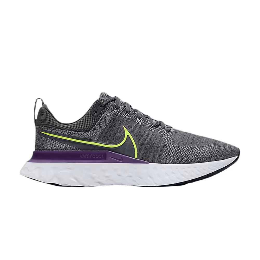 Nike React Infinity Run Flyknit 2 Particle Grey Volt
