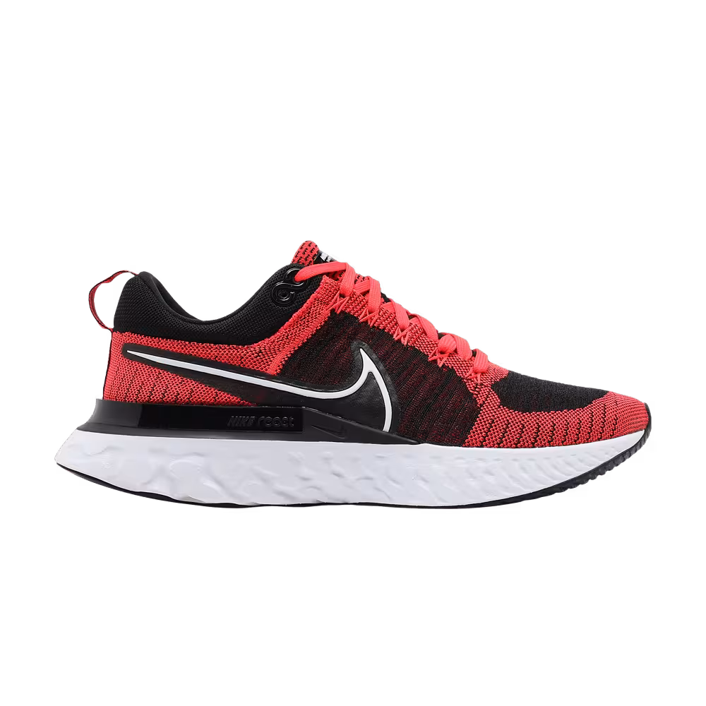 Nike React Infinity Run Flyknit 2 Bright Crimson Black