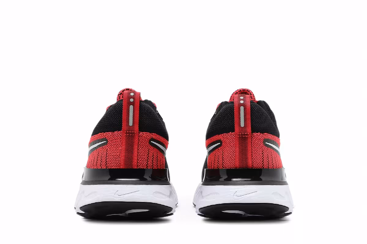 Nike React Infinity Run Flyknit 2 Bright Crimson Black, view 7