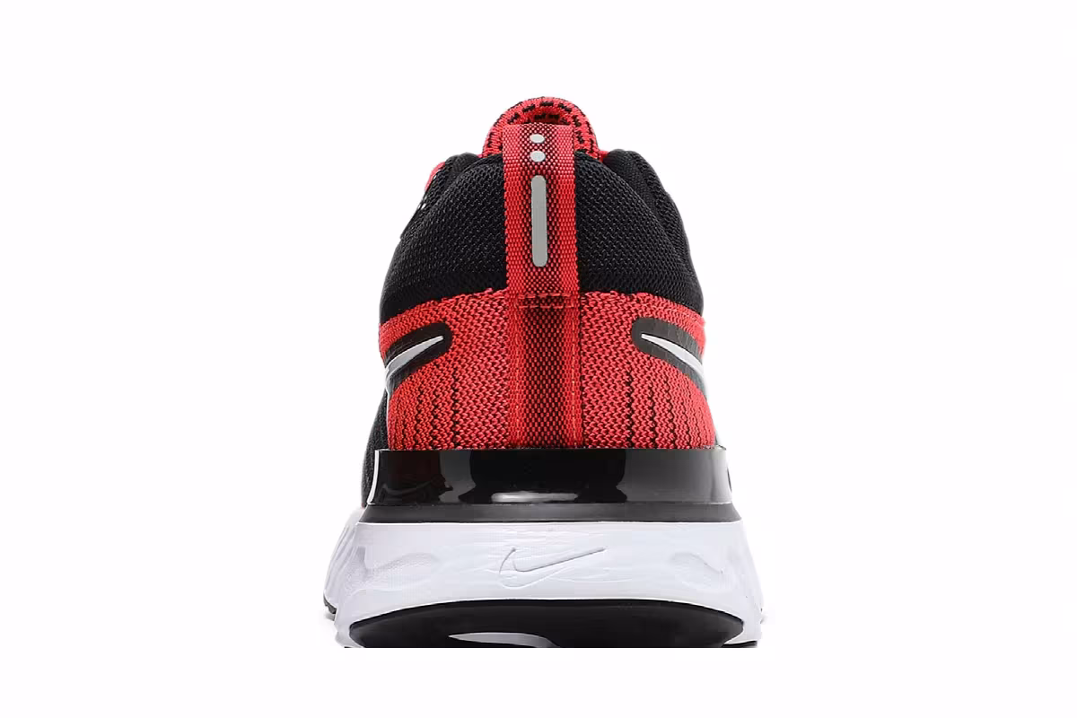 Nike React Infinity Run Flyknit 2 Bright Crimson Black, view 8