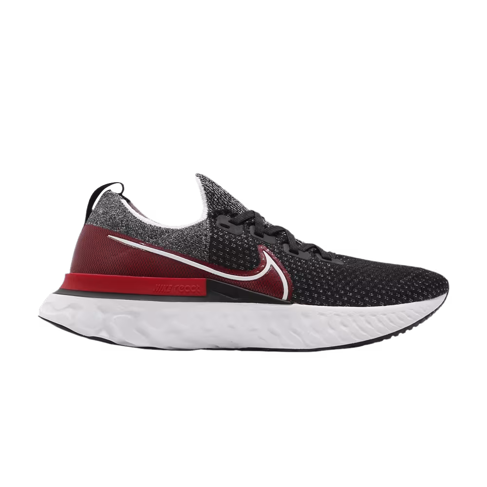 Nike React Infinity Run Flyknit Black University Red
