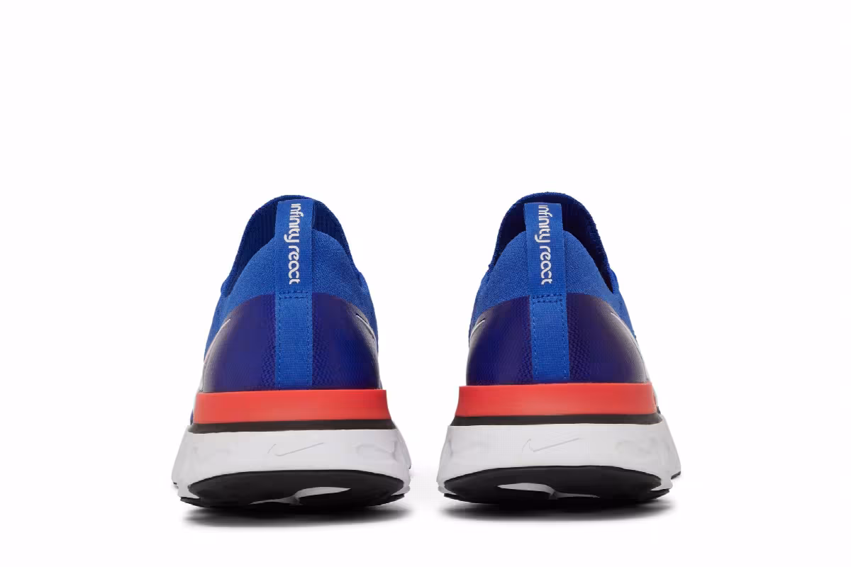 Nike React Infinity Run Flyknit Racer Blue Crimson, view 7