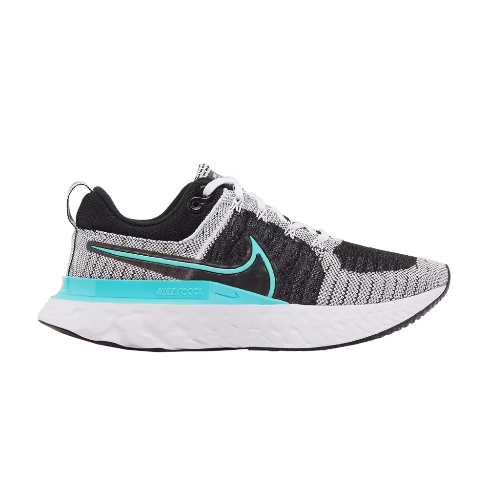 Nike Women's React Infinity Run Flyknit 2 Black Aurora Green