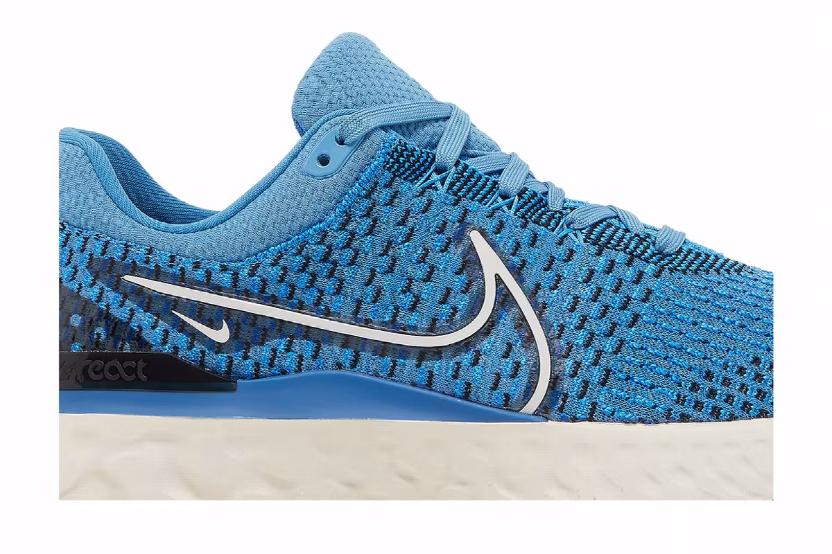 Nike React Infinity Run Flyknit 3 Dutch Blue Black, view 3