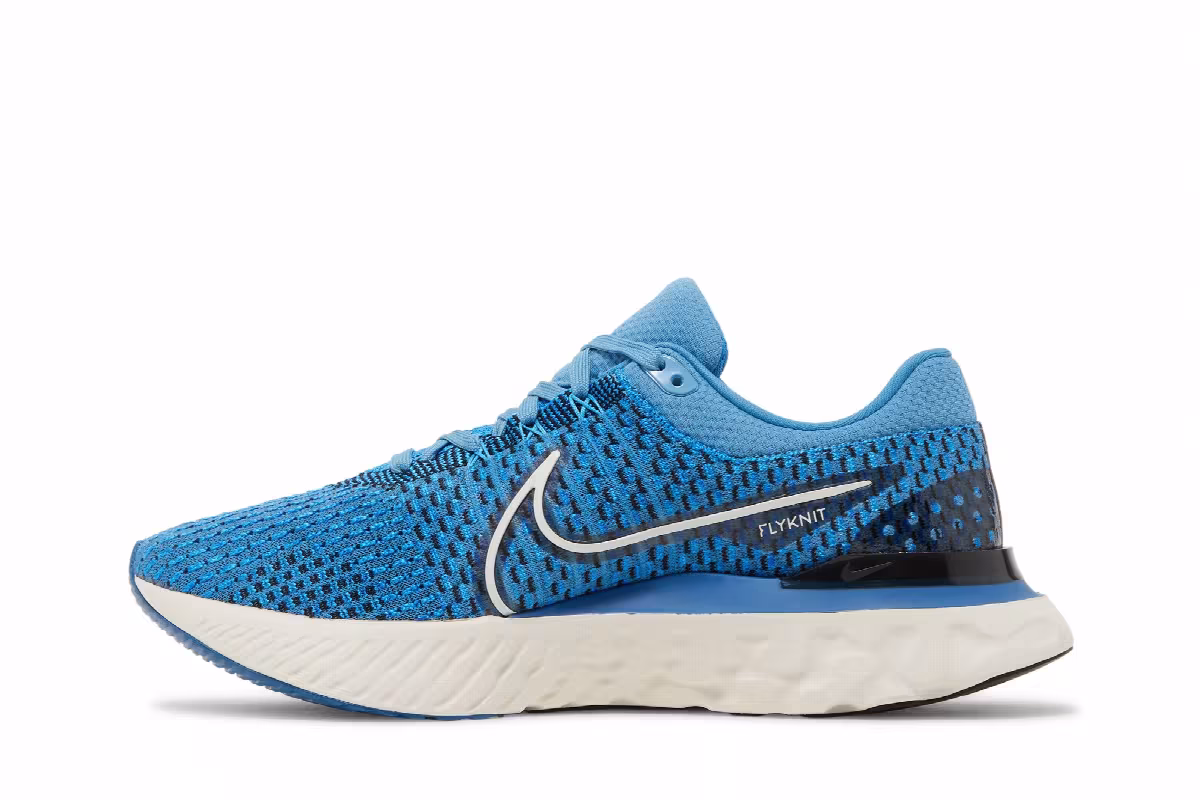 Nike React Infinity Run Flyknit 3 Dutch Blue Black, view 4