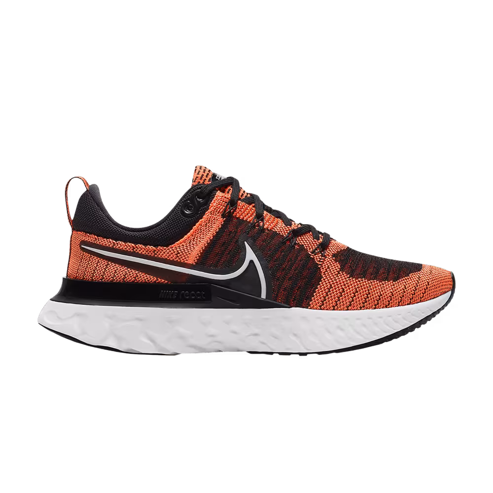 Nike Women's React Infinity Run Flyknit 2 Bright Mango Black