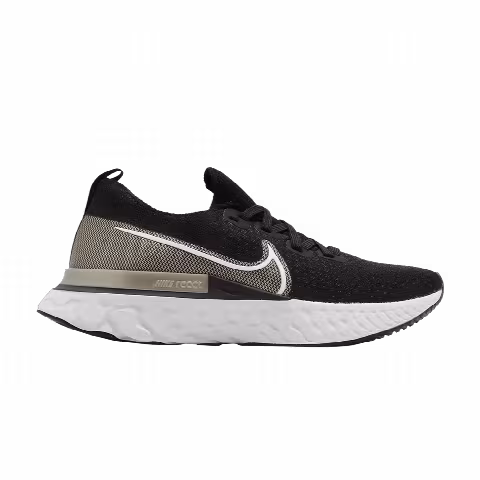 Nike Wmns React Infinity Run Flyknit Premium 'Black Metallic Gold Silk'