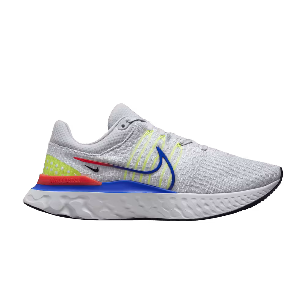 Nike React Infinity Run Flyknit 3 Platinum Racer Blue