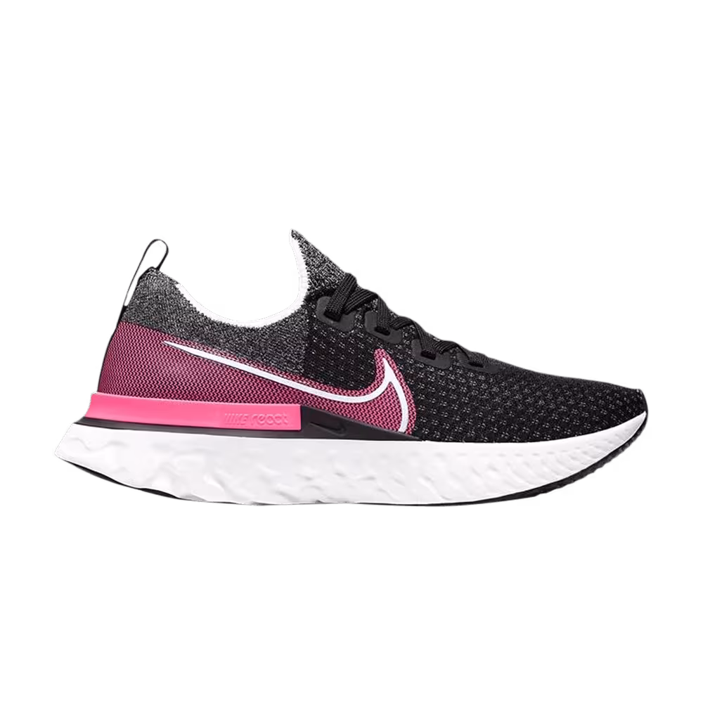 Nike Women's React Infinity Run Flyknit Black Pink Blast