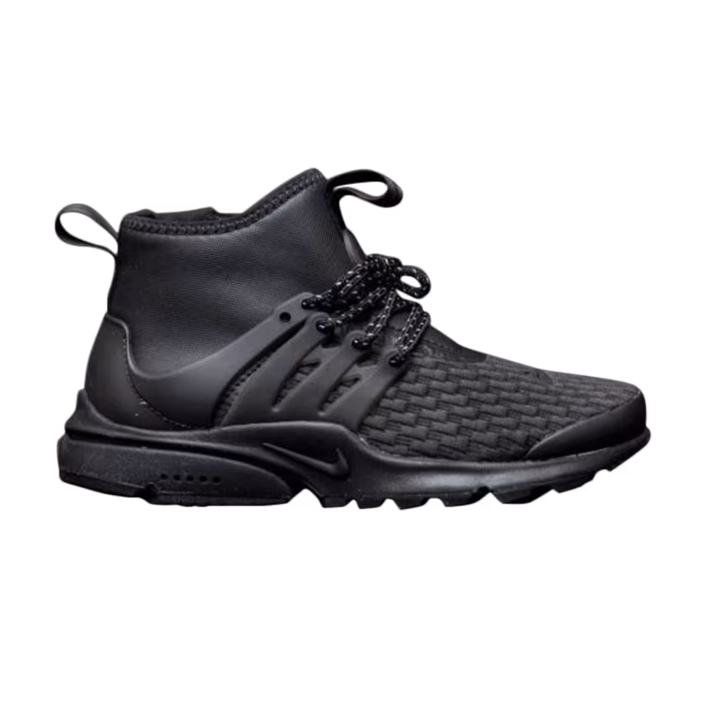 Nike Women's Air Presto Mid Utility Premium Triple Black