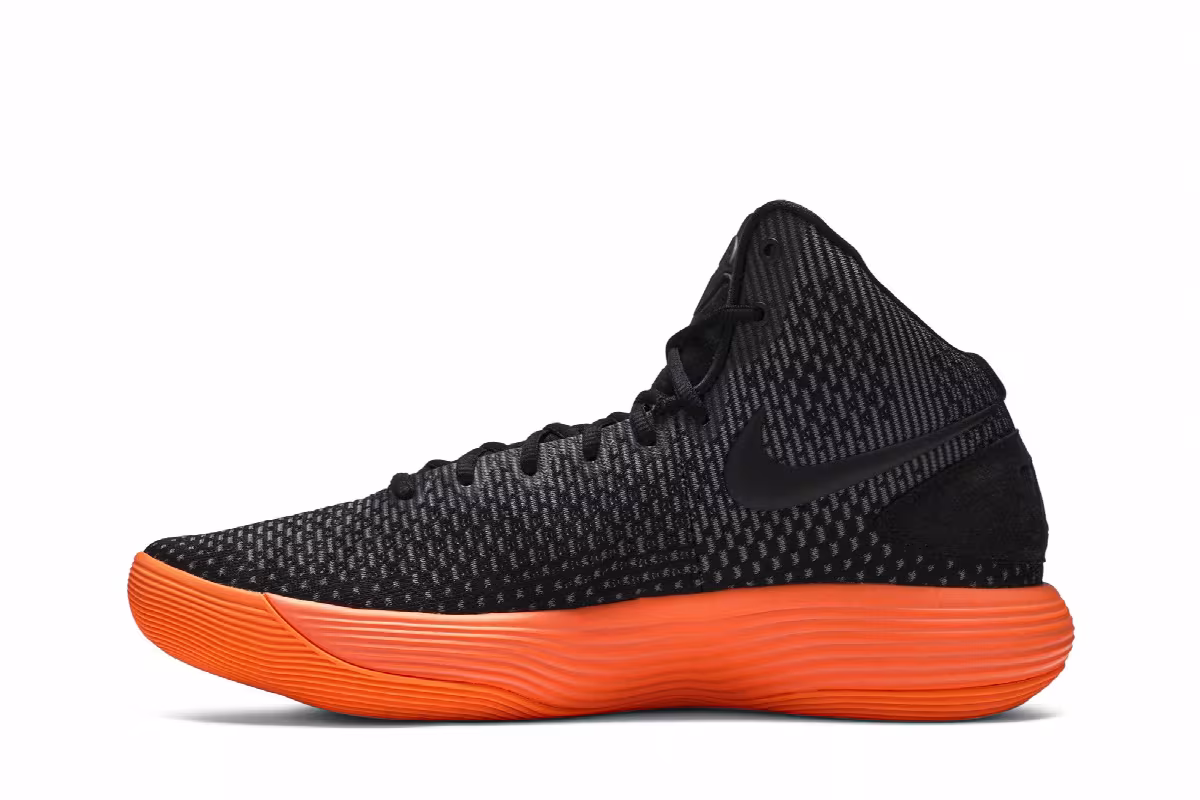 Nike Hyperdunk 2017 Black Total Orange, view 4