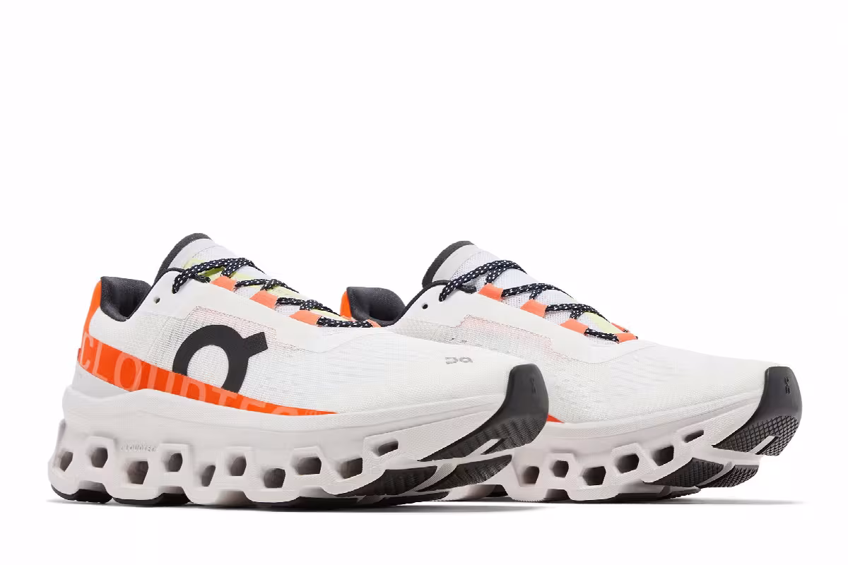 Women's Cloudmonster Undyed White Flame, view 9