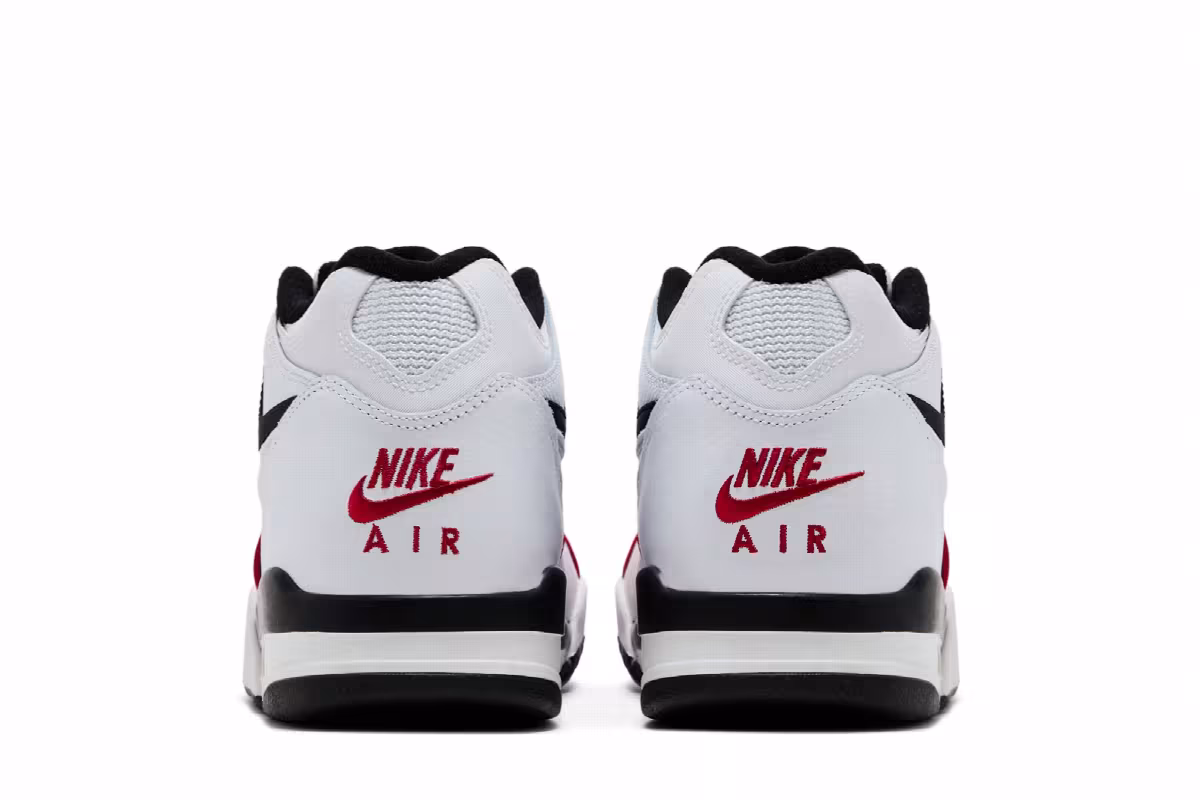 Nike Air Flight 89 White Black Red, view 7