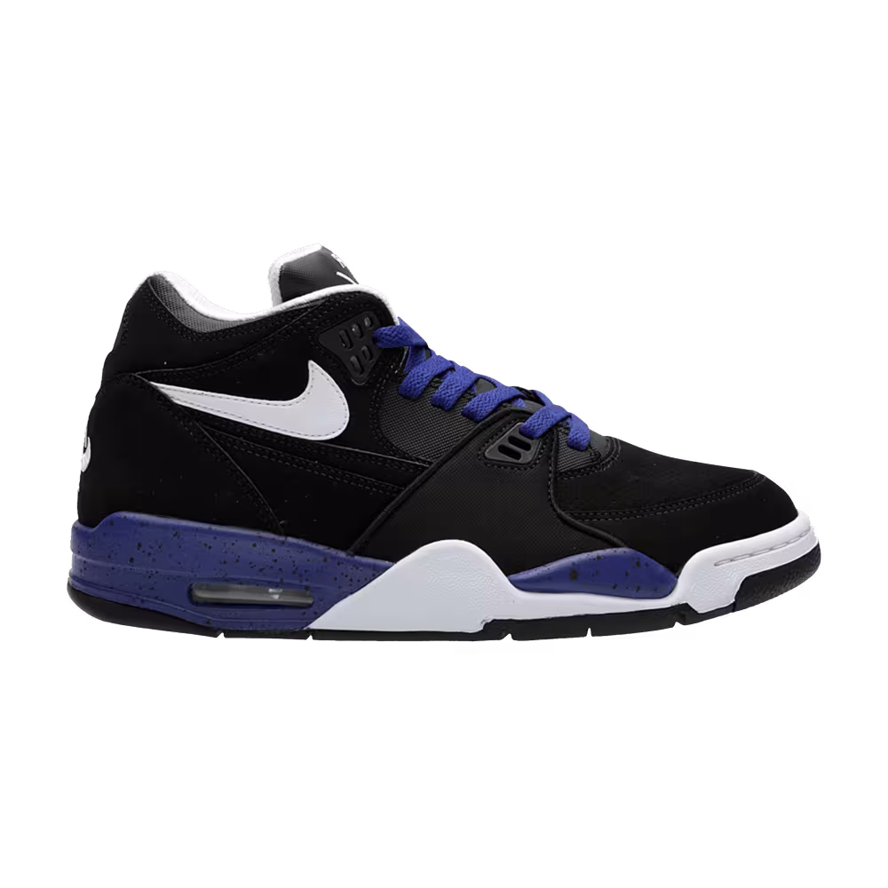 Nike Air Flight 89 Black Deep Royal Speckled