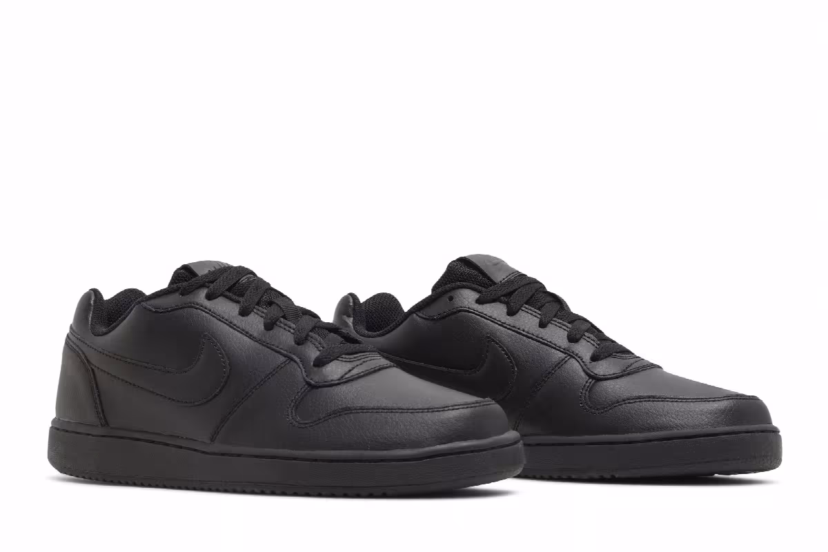 Nike Ebernon Low Triple Black, view 9