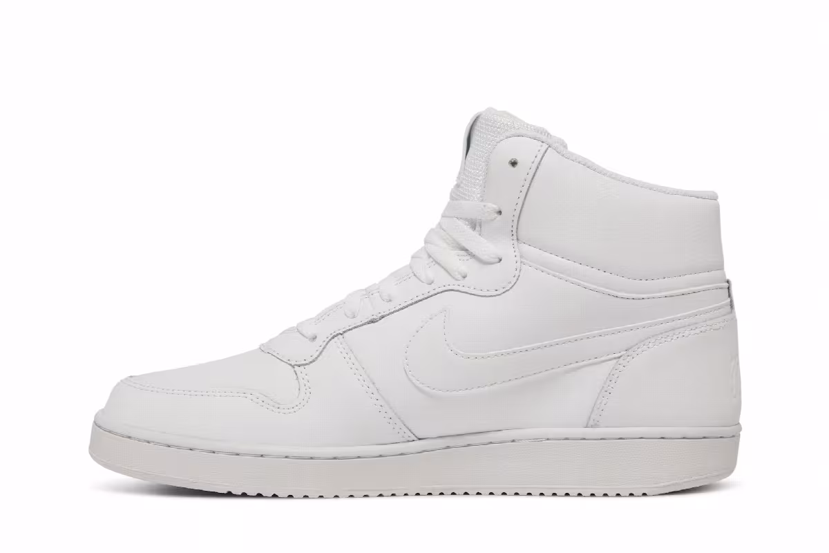 Nike Ebernon Mid Triple White, view 4