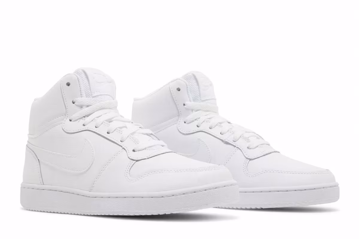 Nike Women's Ebernon Mid Triple White, view 9