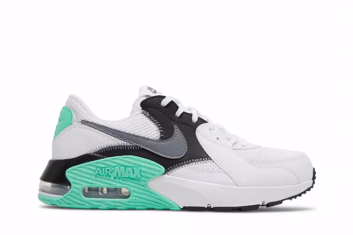 Nike Women's Air Max Excee White Green Glow, view 2
