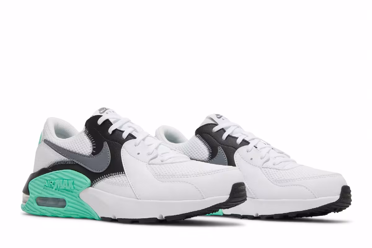 Nike Women's Air Max Excee White Green Glow, view 9