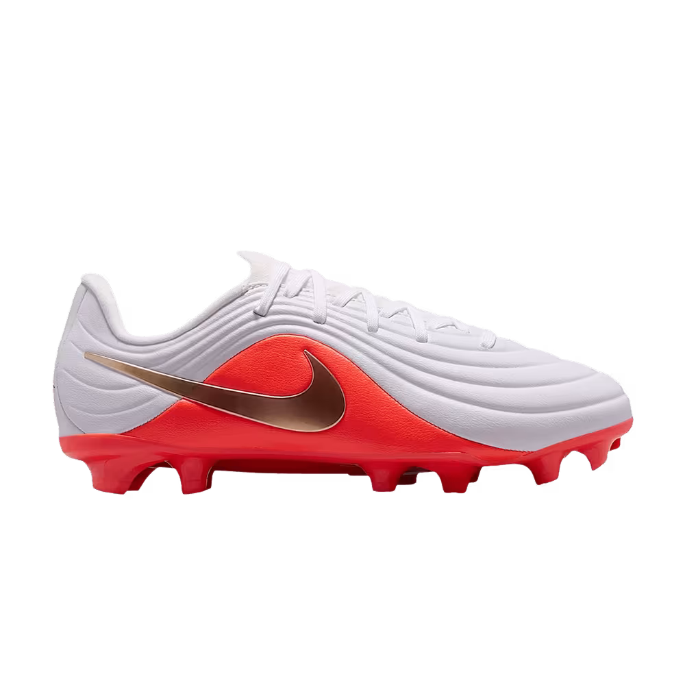 Nike Jr. Tiempo Maestro Academy MG Low GS White Bright Crimson Blur