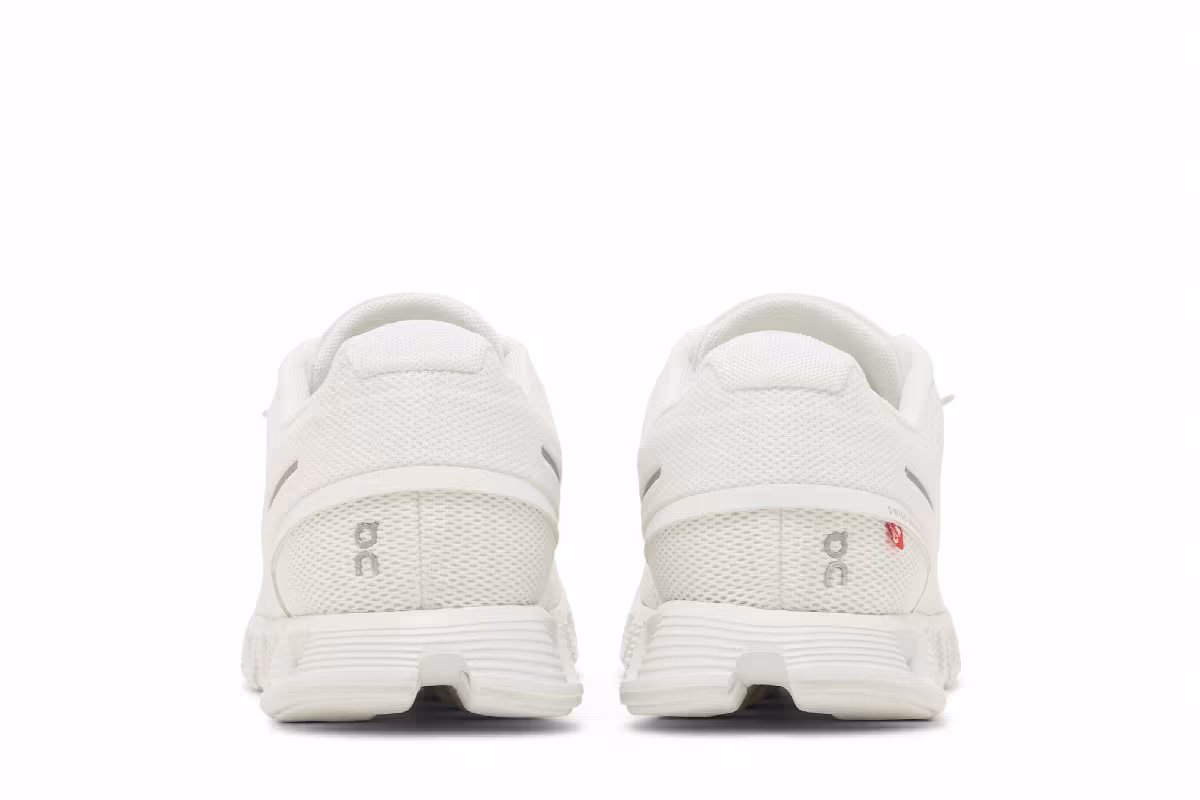 ON Women's Cloud 5 All White, view 7