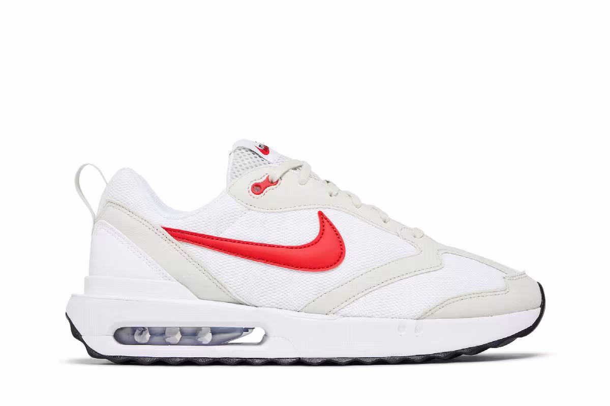 Nike Air Max Dawn Light Bone University Red, view 2