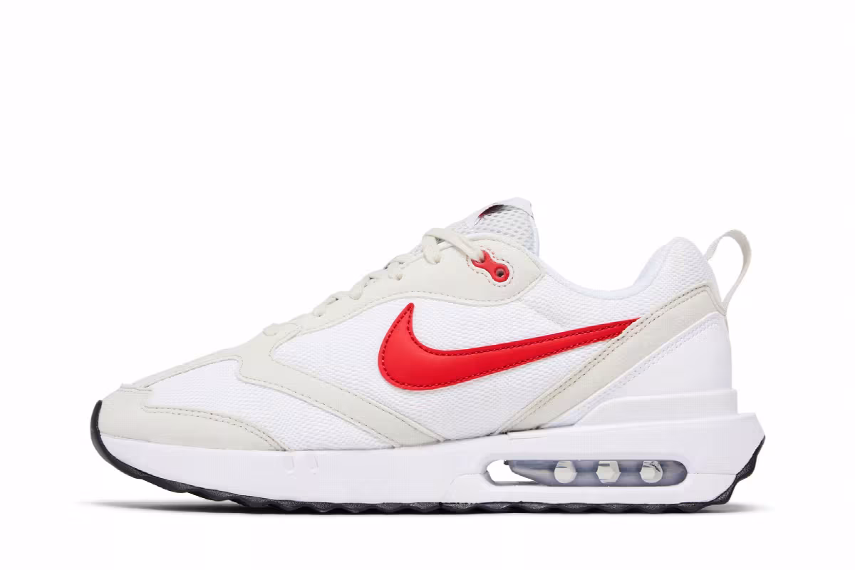 Nike Air Max Dawn Light Bone University Red, view 4