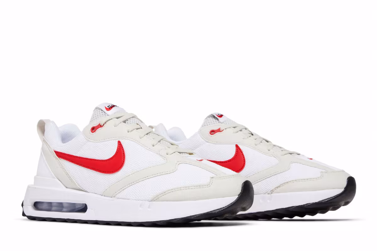 Nike Air Max Dawn Light Bone University Red, view 9