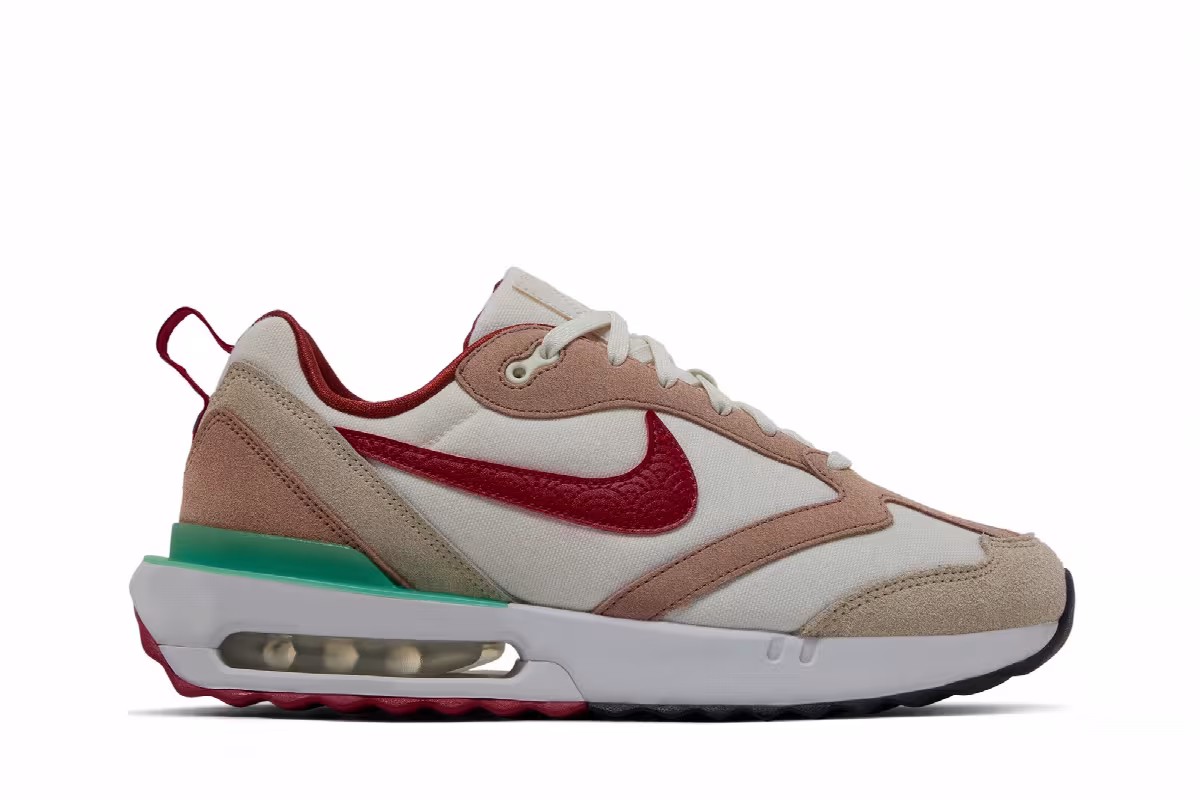 Nike Air Max Dawn Gym Red Sanddrift, view 2