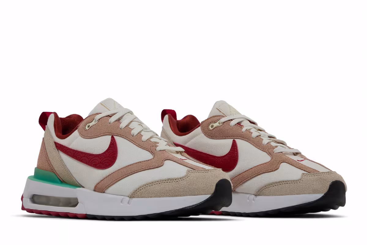 Nike Air Max Dawn Gym Red Sanddrift, view 9