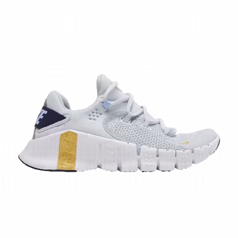 Nike Wmns Free Metcon 4 'Pure Platinum Metallic Gold Coin'