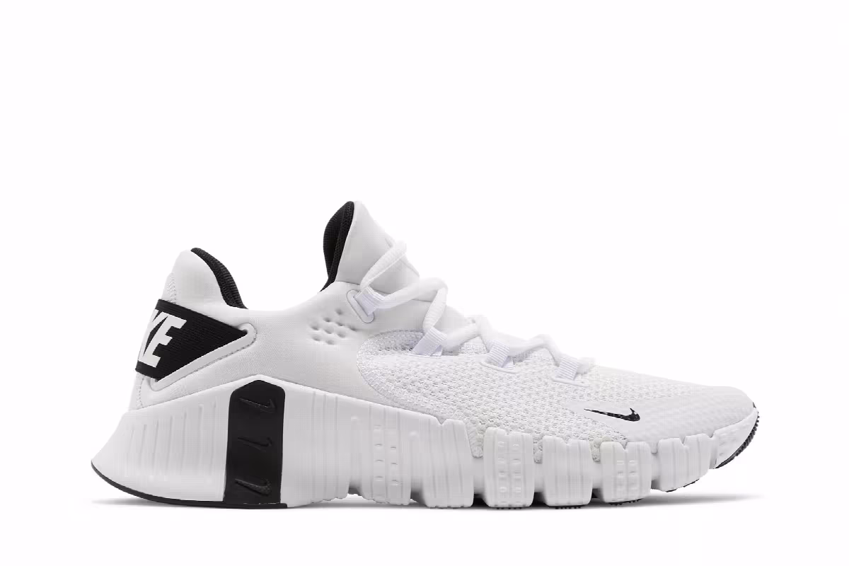 Nike Free Metcon 4 White Black, view 2