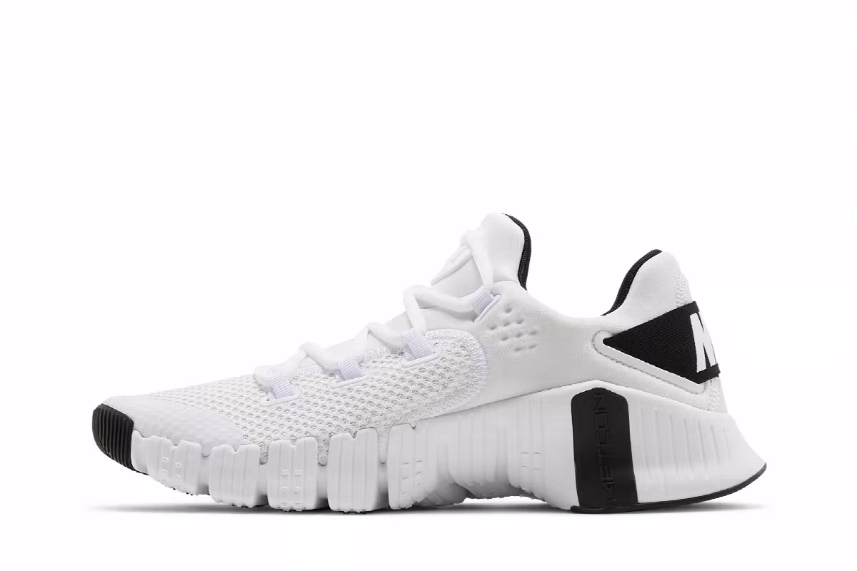 Nike Free Metcon 4 White Black, view 4
