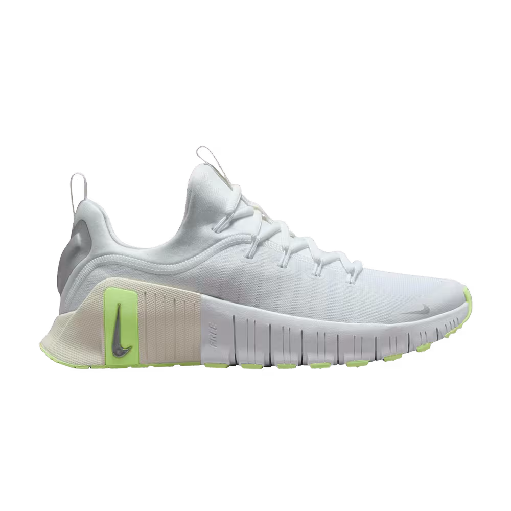 Nike Women's Free Metcon 6 White Metallic Silver