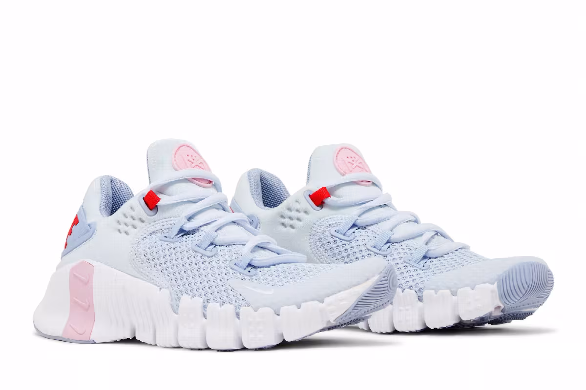 Nike Women's Free Metcon 4 Football Grey Soft Pink, view 9