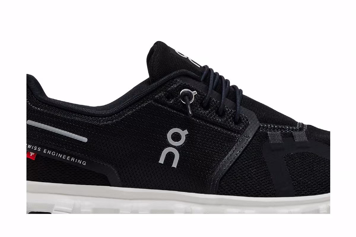 ON Women's Cloud 6 Black White, view 3
