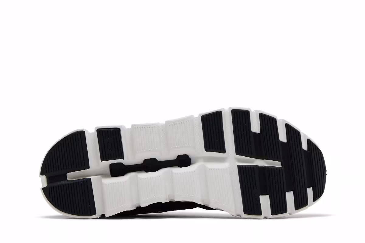 ON Women's Cloud 6 Black White, view 5